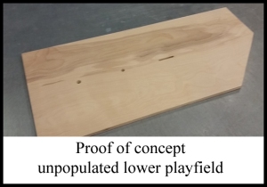 proof of concept lower playfield unpopulated