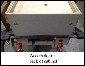 cabinet access door